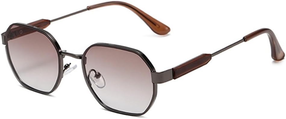 

Ретро-солнцезащитные очки Polygon для женщин, модные градиентные очки с защитой от УФ-излучения UV400 для мужчин, трендовые темно-зеленые солнцезащитные очки HVTVTLA, Gun Tea Gradient