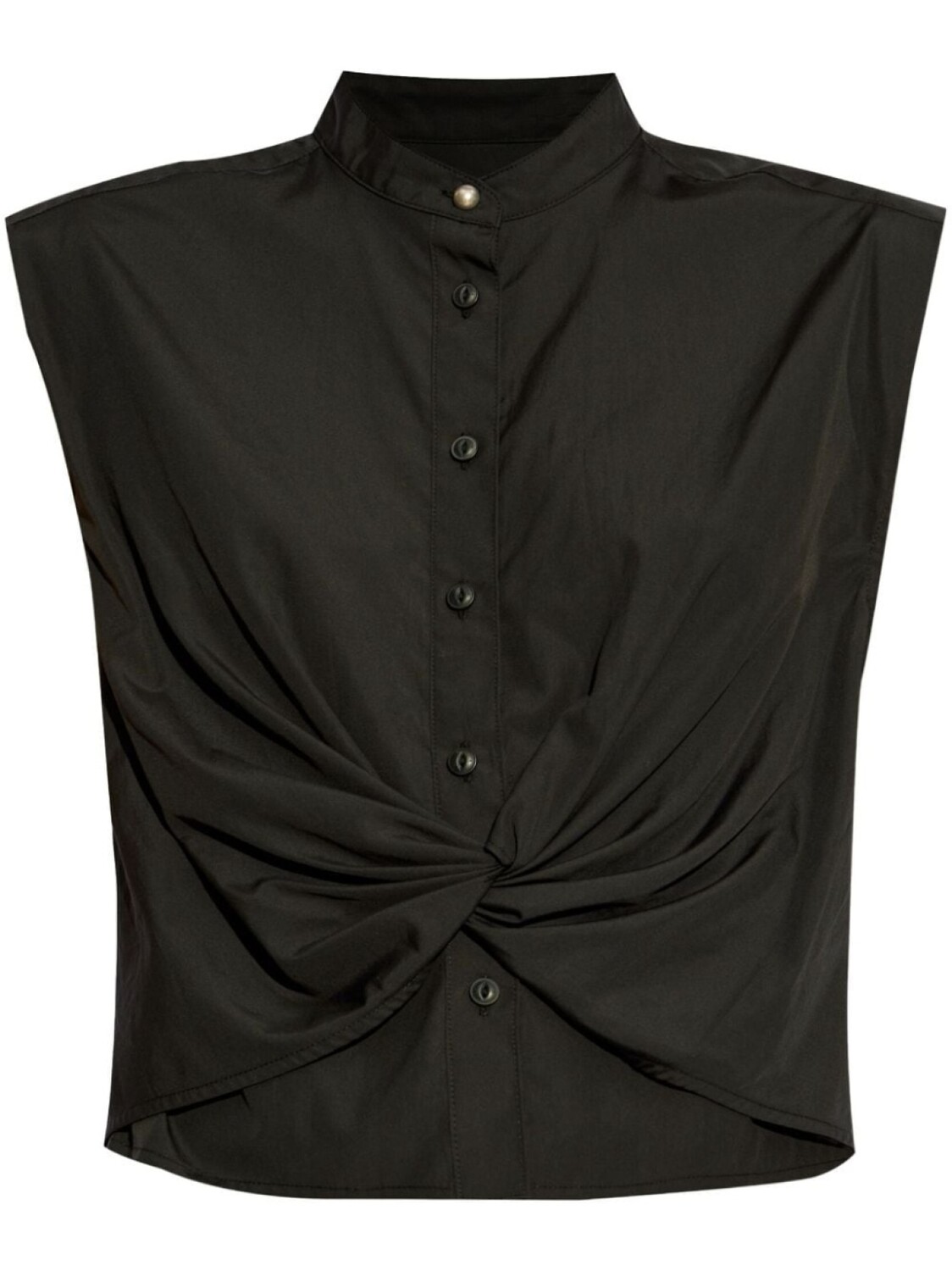 

Rag & bone хлопковая рубашка с жемчужными деталями, черный