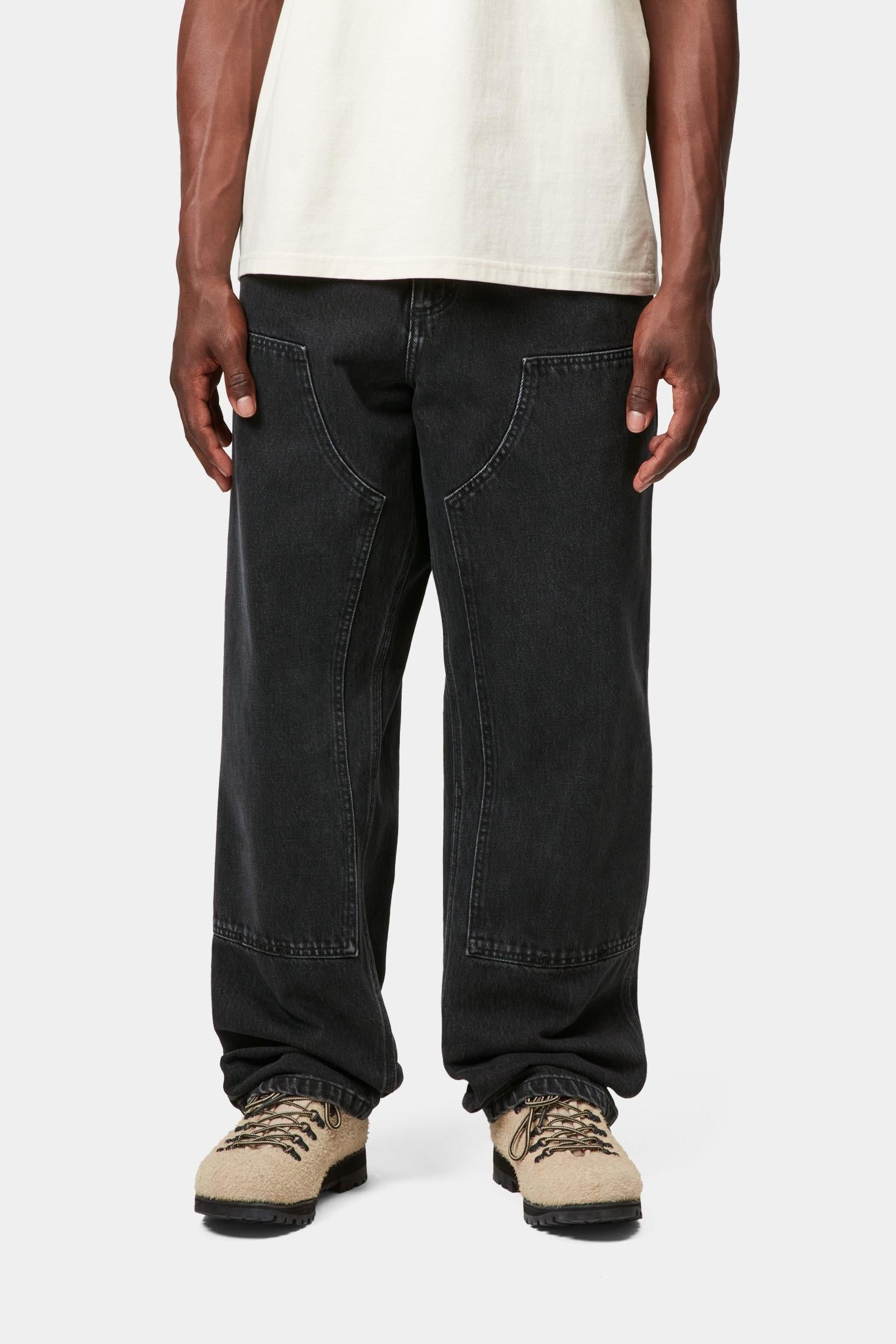 

Брюки Double Knee из денима Smith (100% хлопок) Carhartt, черный