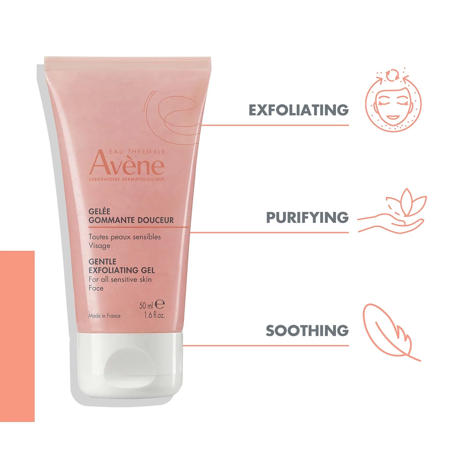 Маска для лица Avene — Мягкий отшелушивающий гель для чувствительной кожи, Avène, 50 мл — фото 3