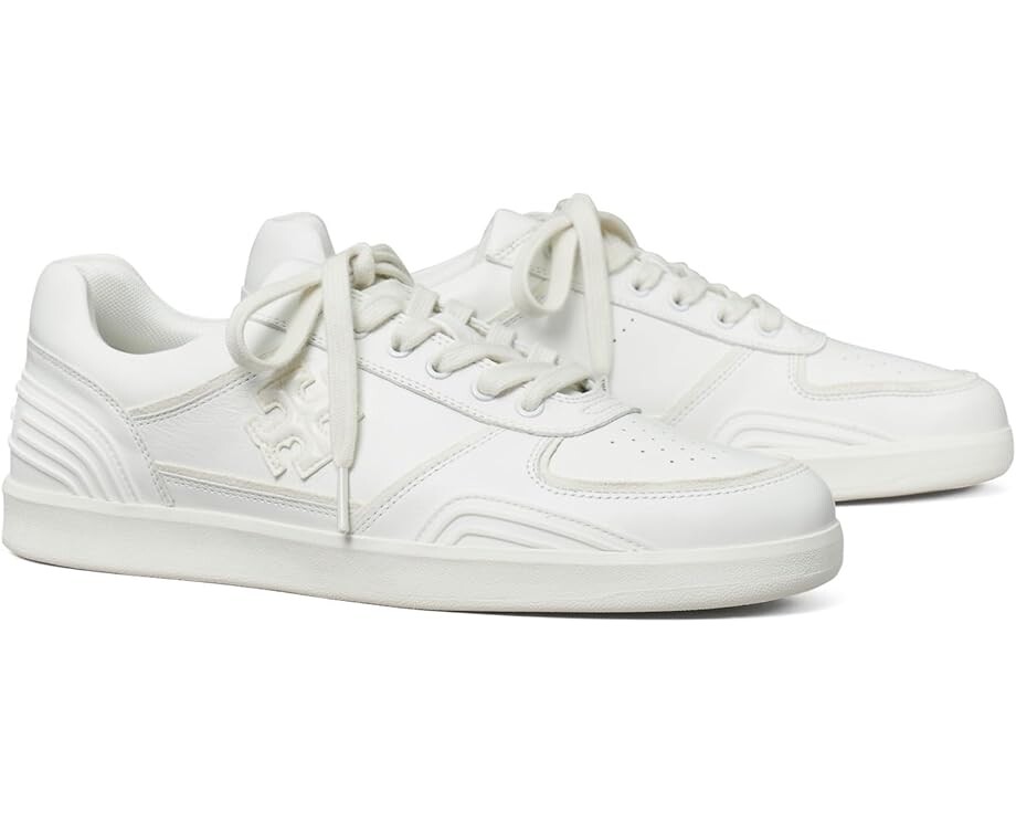 

Кроссовки Tory Burch Clover Court, цвет Titanium White/Titanium White