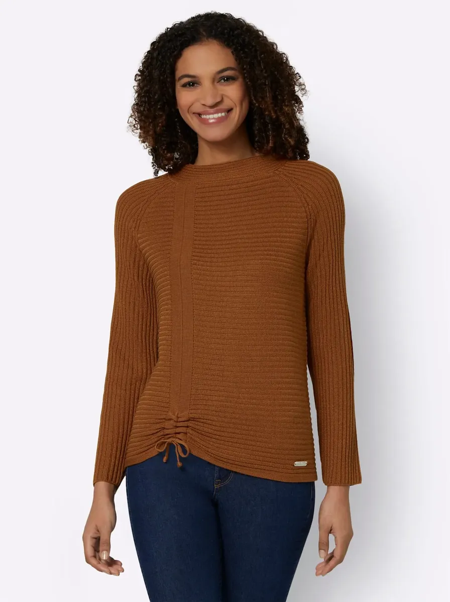 

Casual Looks Вязаный джемпер "Пуловер", цвет Cognac