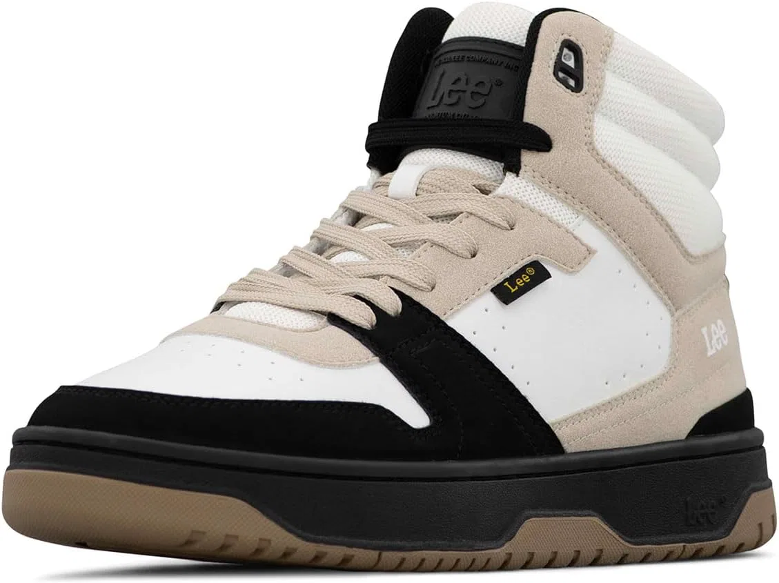 Мужские кроссовки Lee Fast Lane Mid Trainers, Winterweiß Naturschwarz