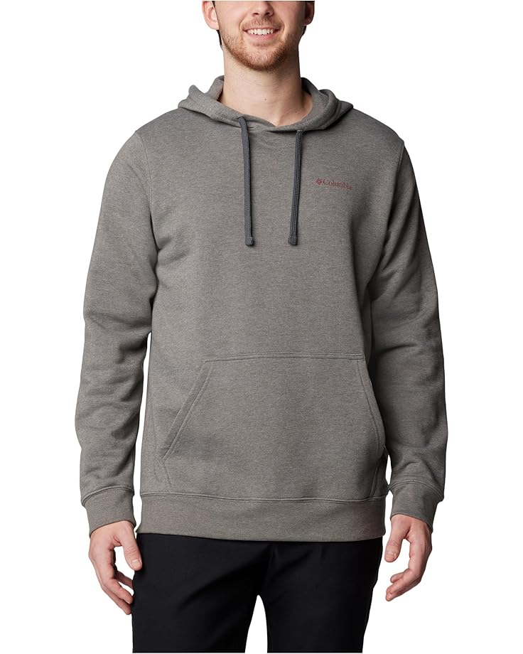 

Худи Columbia Columbia Trek Graphic Hoodie, цвет Charcoal Heather/Button Badge