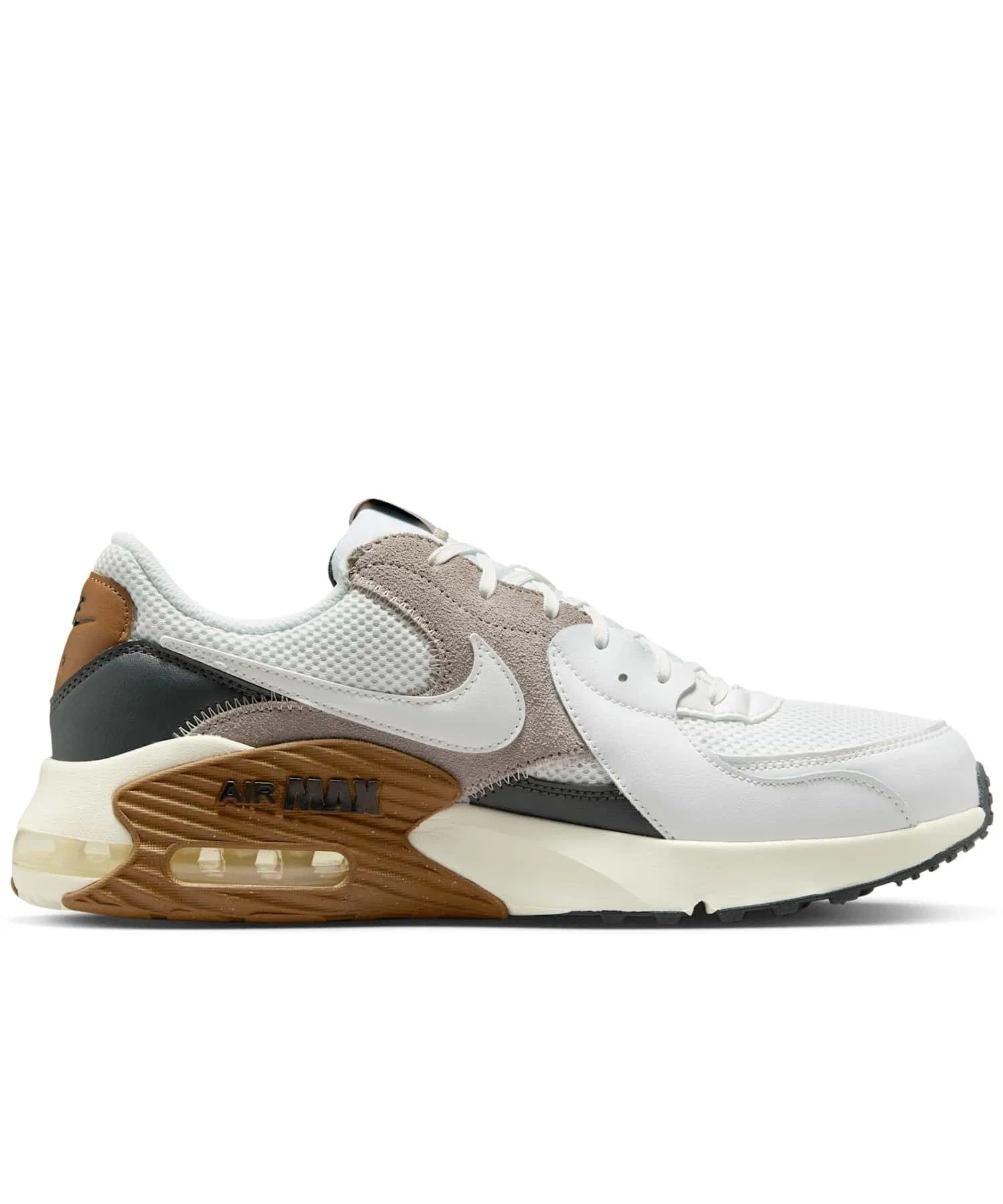 Унисекс кроссовки Nike Air Max Excee с кожаными вставками бежевые — фото 3