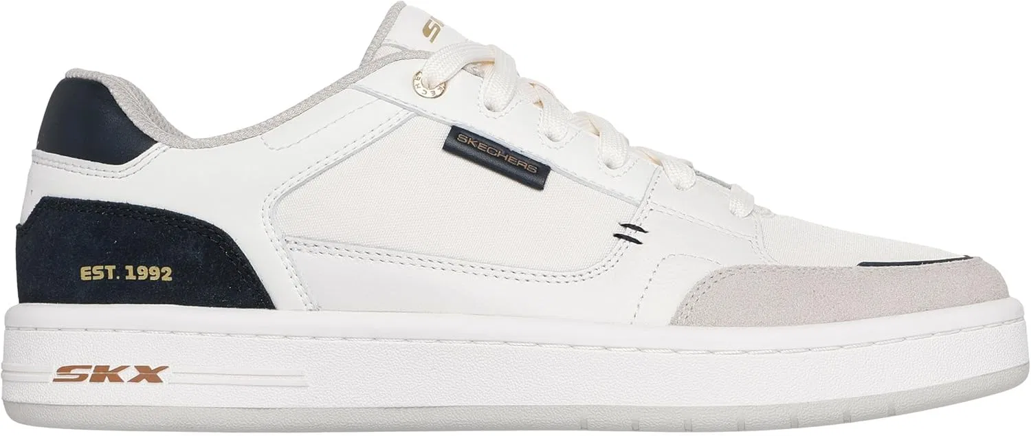 Мужские кроссовки Skechers League Imperion, Natural Leather Mesh Black Pu — фото 4