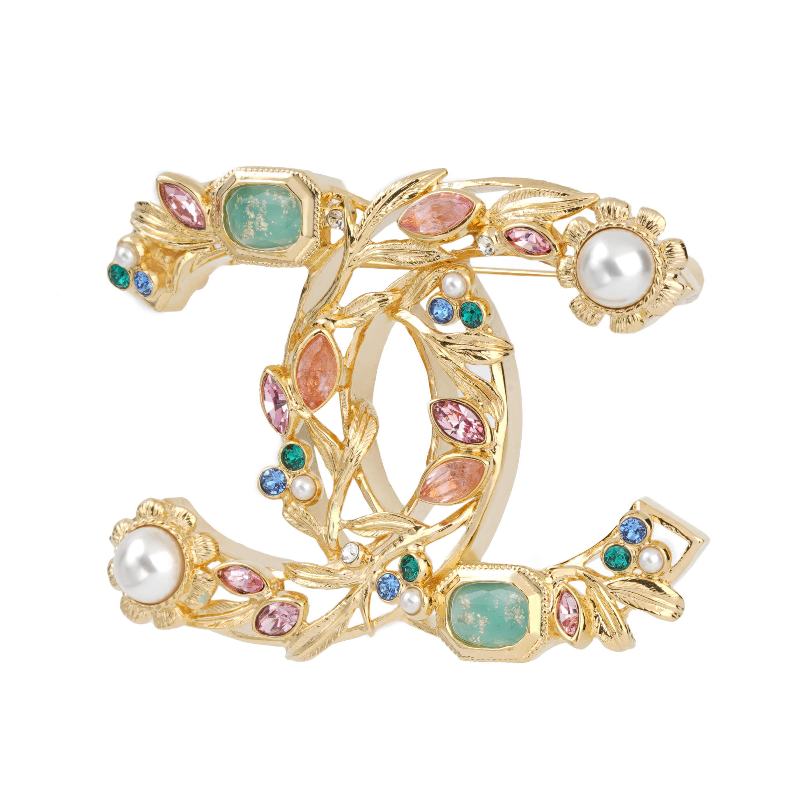 

CHANEL Металлический брошь женский золотой