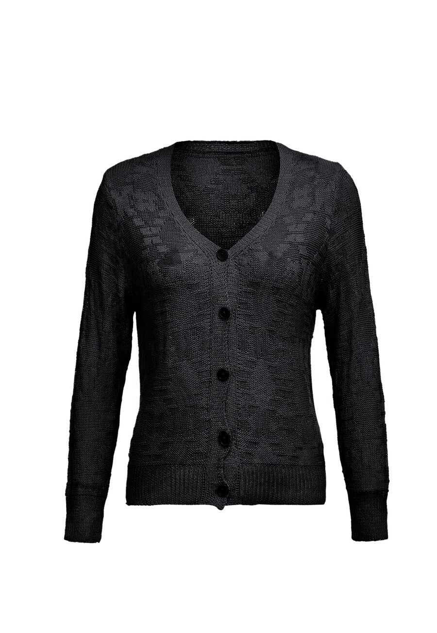 

Вязаный кардиган CELOCIA Knit Cardigan, черный