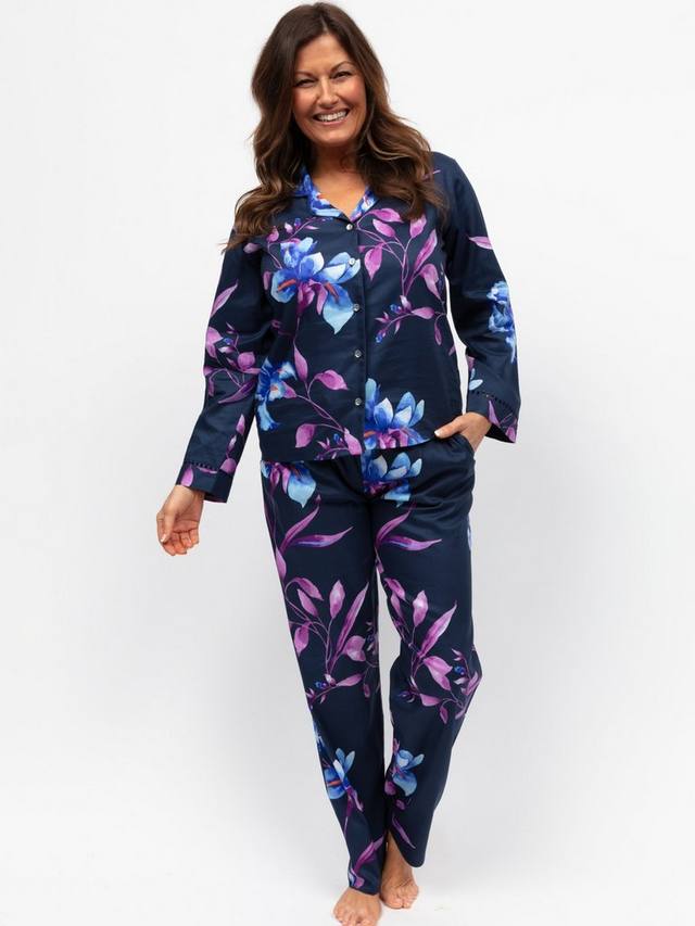 

Флоральный длинный комплект пижамы Cyberjammies, Navy