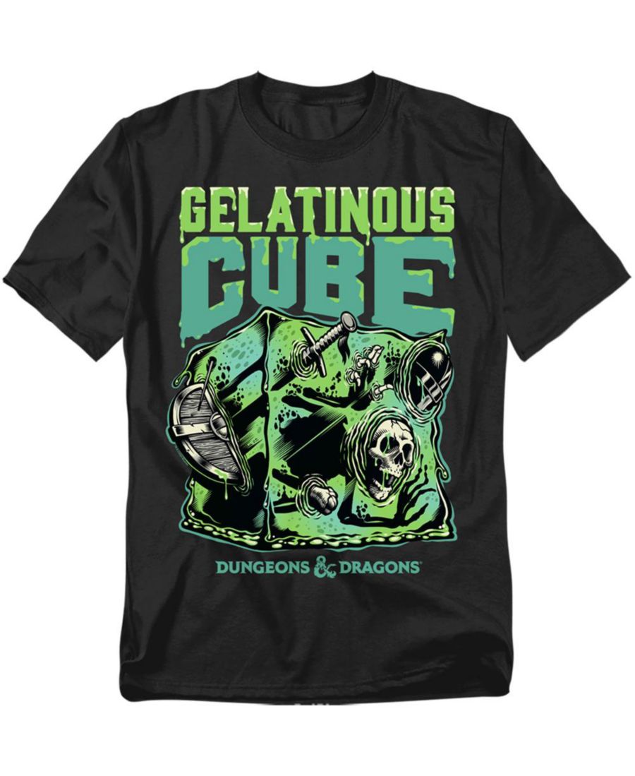 

Футболка большого размера с изображением кислотного желатинового куба из игры Dungeons & Dragons D&D, Black, Черный, Футболка большого размера с изображением кислотного желатинового куба из игры Dungeons & Dragons D&D, Black