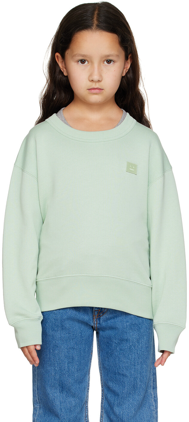 

Детский зеленый свитшот с нашивкой Acne Studios