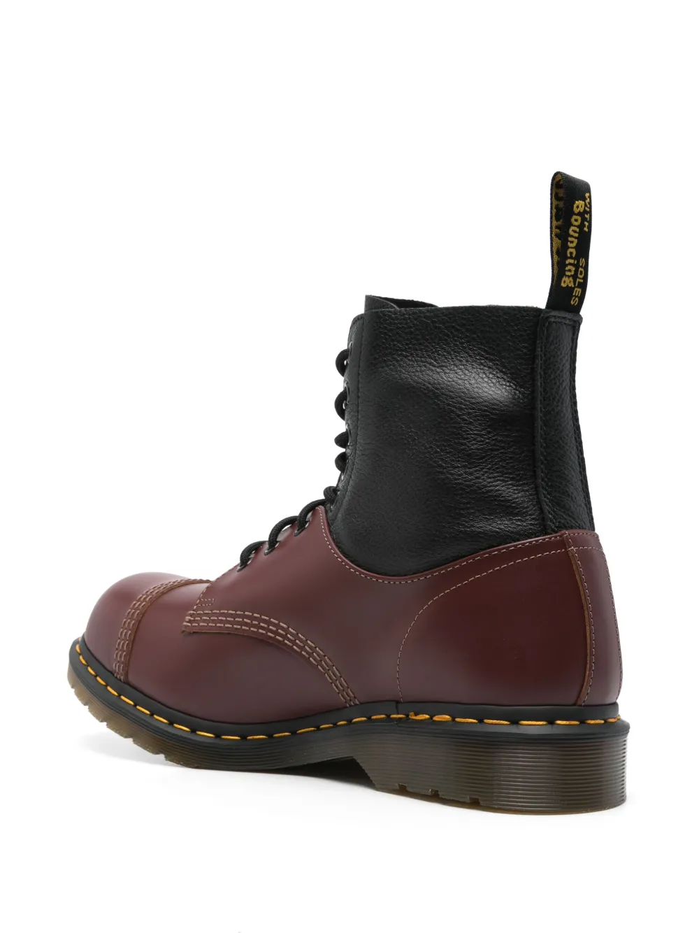 Ботинки в стиле колор-блок из коллаборации с Dr. Martens MM6 Maison Margiela, красный — фото 3