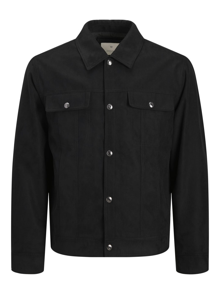 

Кожаная куртка Jack & Jones, черный