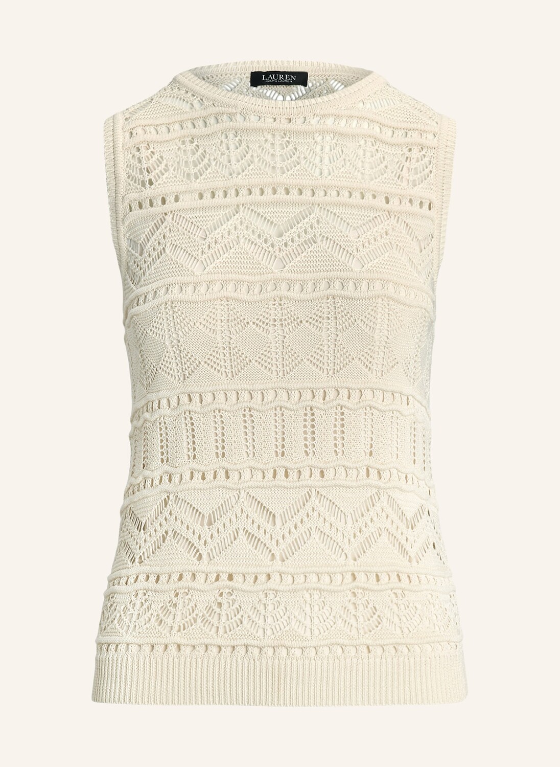 

Вязаный топ Lauren Ralph Lauren, экрю