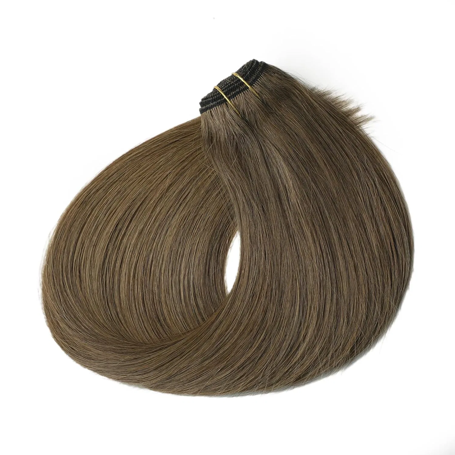 Натуральные пряди для наращивания волос 9A Remy Larafona, 6# Natural Brown — фото 3