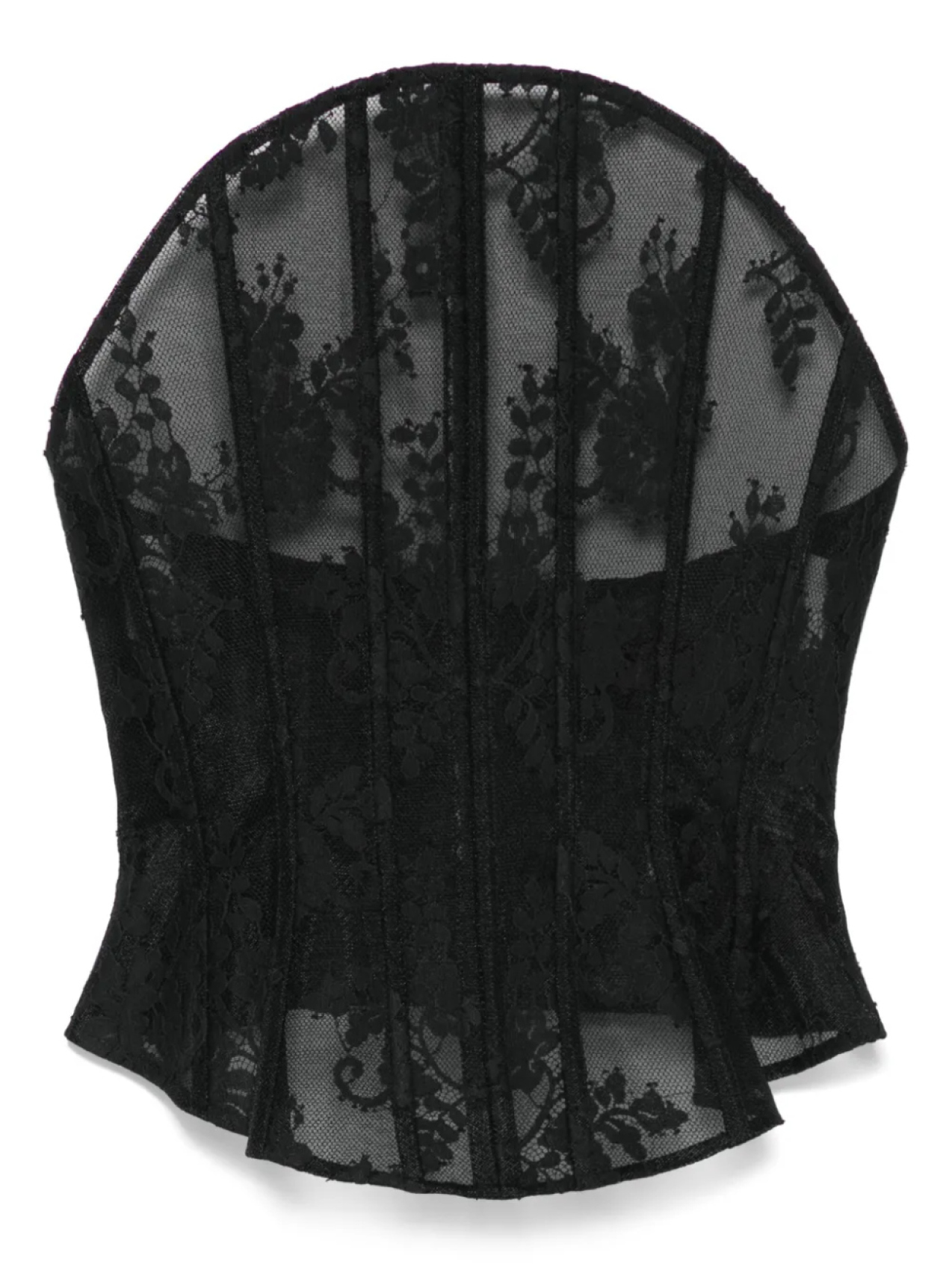 

Топ MARKGONG cotton-blend corset top, черный