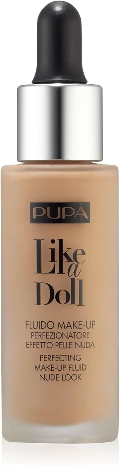 Пудра жидкая Pupa Milano Like A Doll Perfect Makeup Liquid Sand 30ml, клюквенный