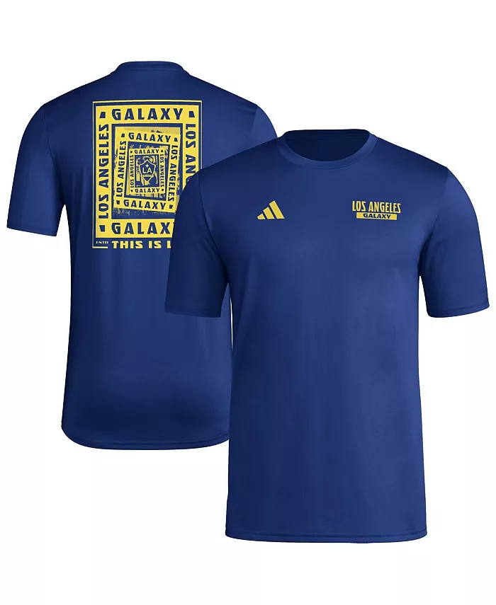 

Мужская синяя футболка LA Galaxy Local Wrap adidas