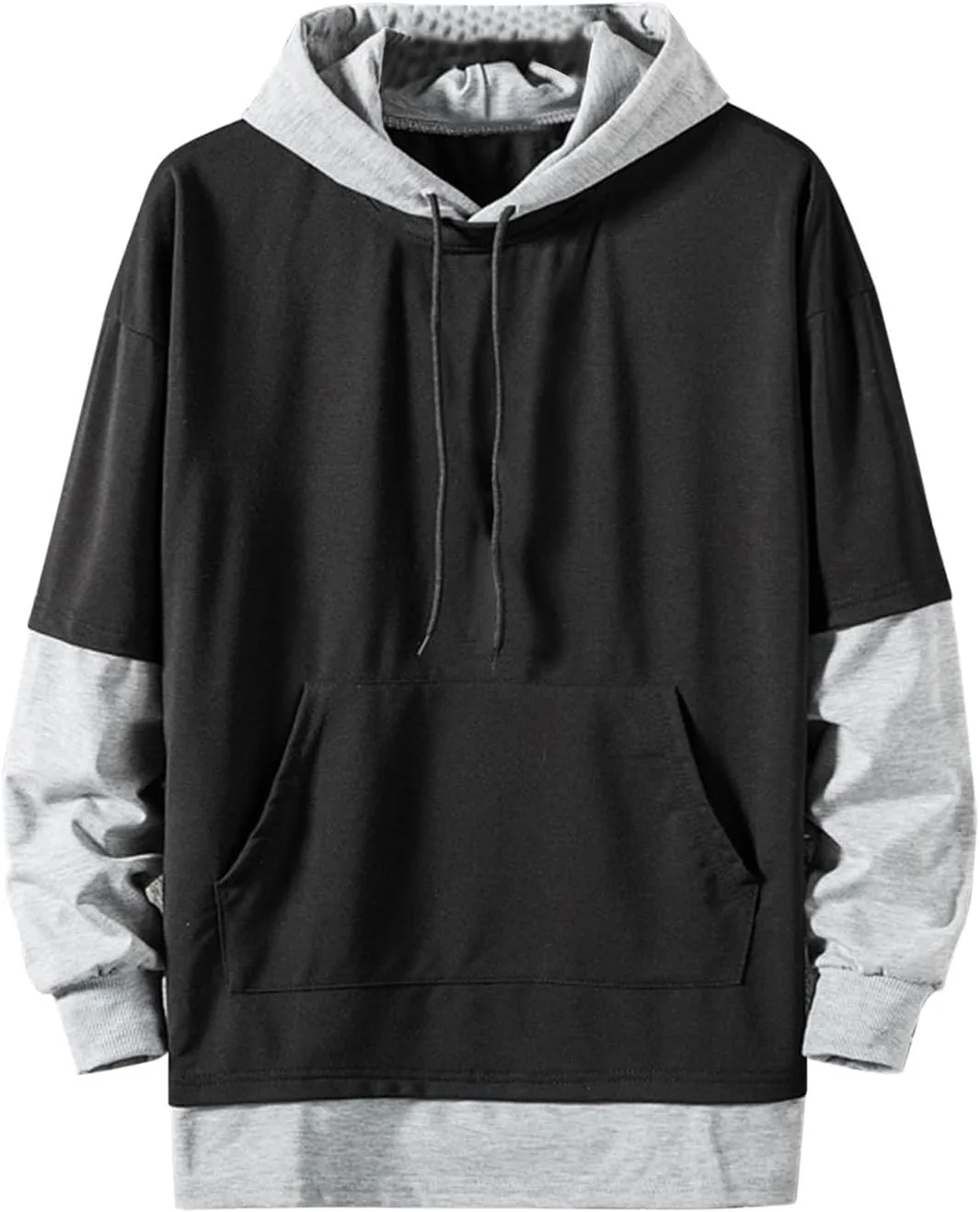 

Мужской свитшот с цветными блоками Oversized с карманом Floleo