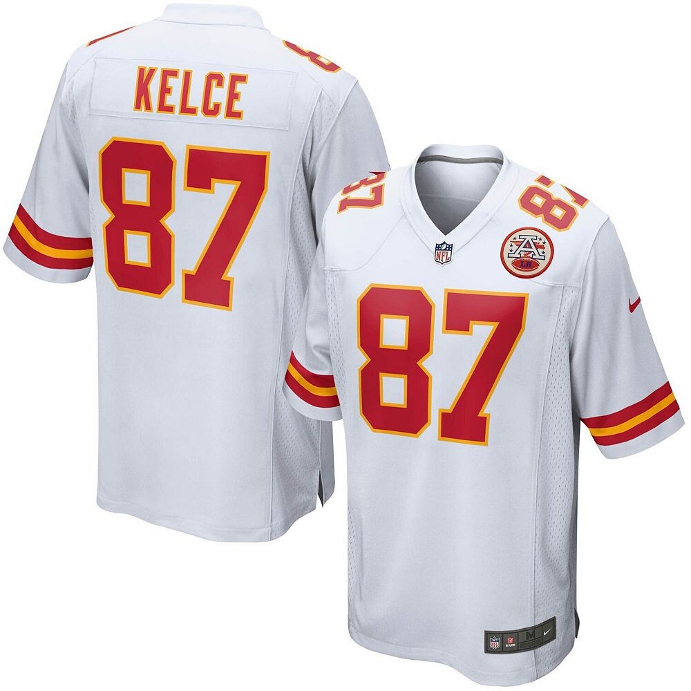 Молодежная футболка Nike Travis Kelce White Kansas City Chiefs Game, цвет Chf White