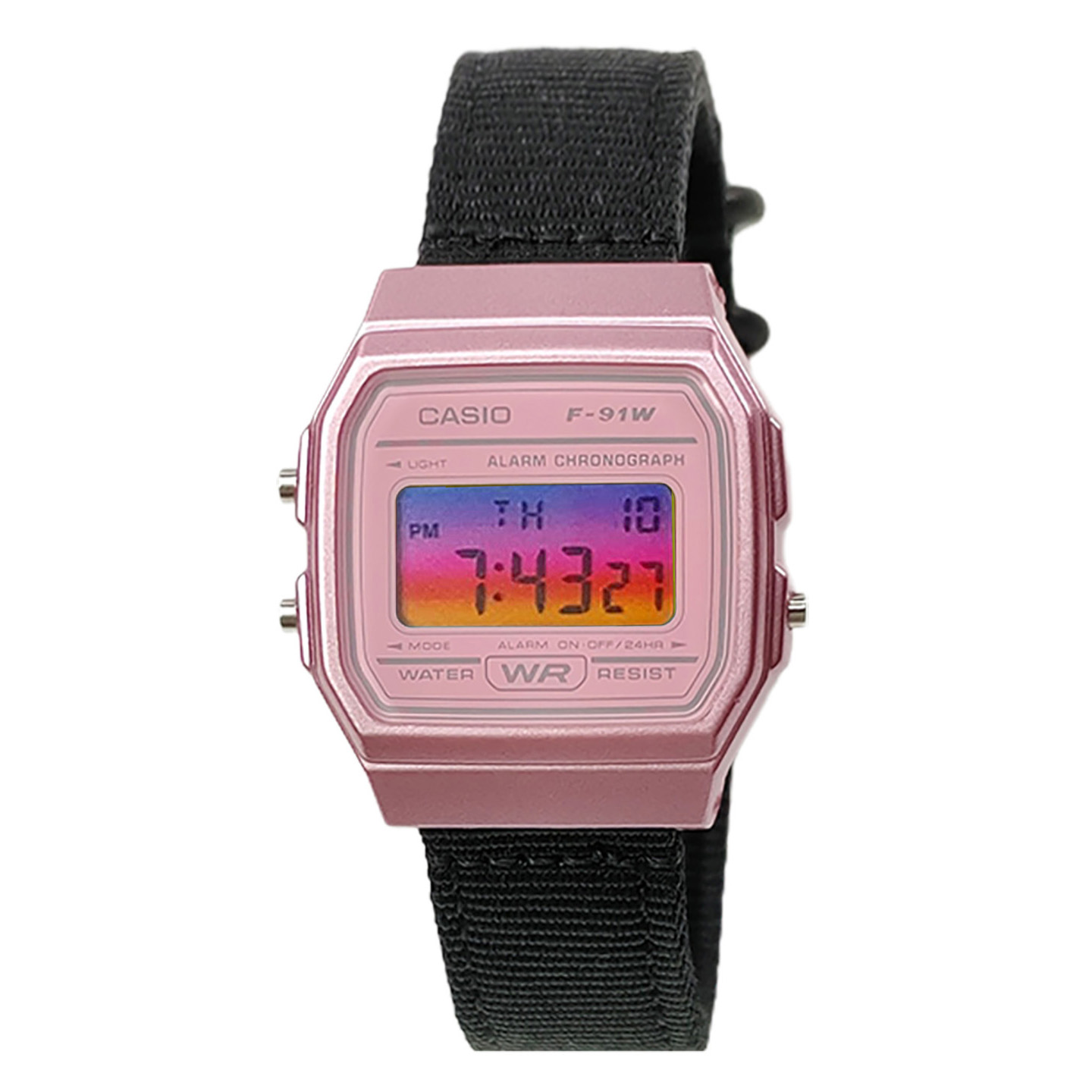 

CASIO Часы Retrofit Series Quartz Movement Nylon Strap Watch Men's Watch Pink Watch Dial