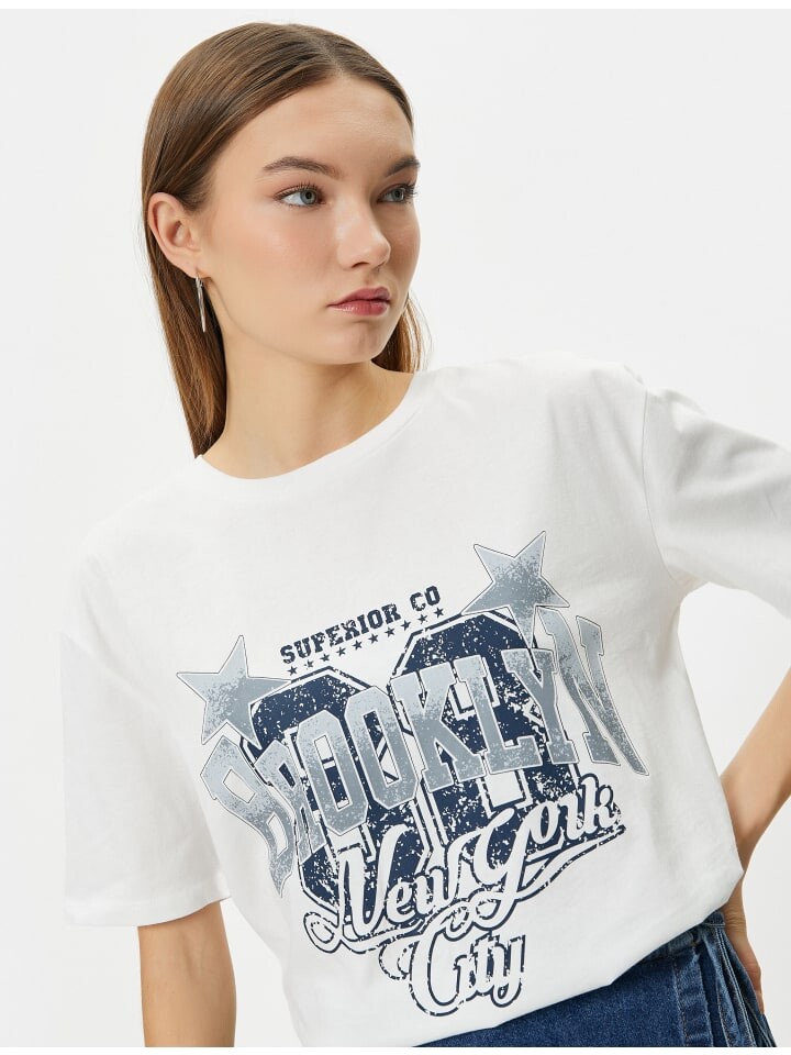 

Футболка KOTON T shirt, экрю