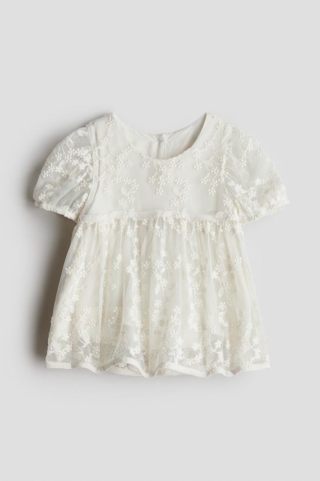 

Кружевная блузка H&M, белый
