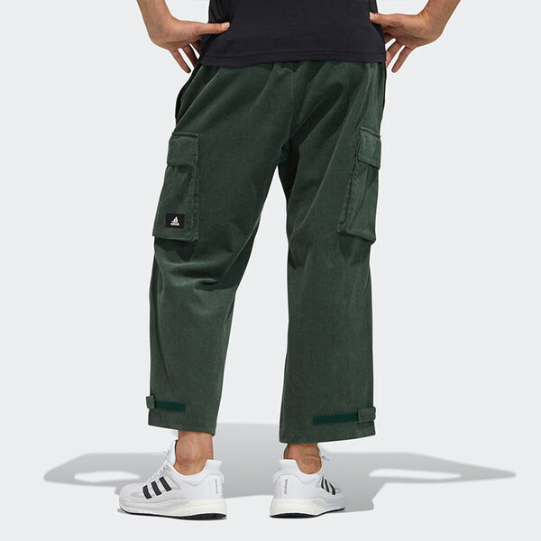 Спортивные штаны adidas Ub Pnt Cdr Sports Cargo Pocket corduroy Long Pants Green, зеленый — фото 3