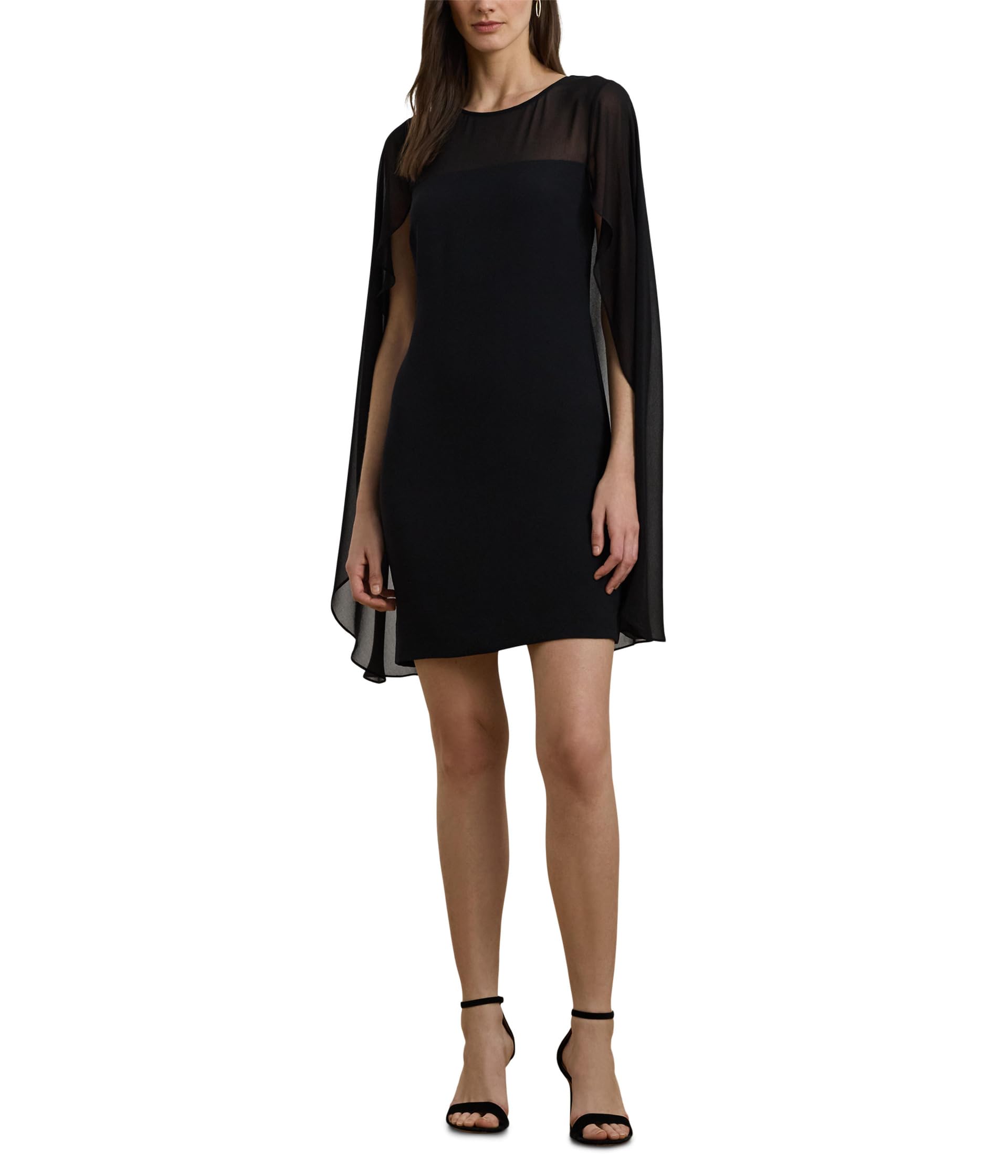 

Платье Lauren Ralph Lauren Cape Georgette Cocktail Dress, Black 1See Less