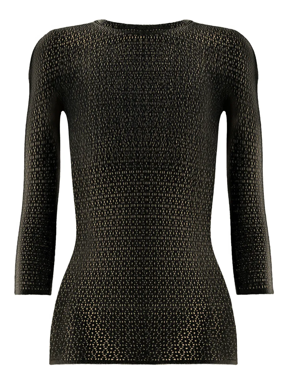 

Сетчатый топ с длинными рукавами Wolford, черный