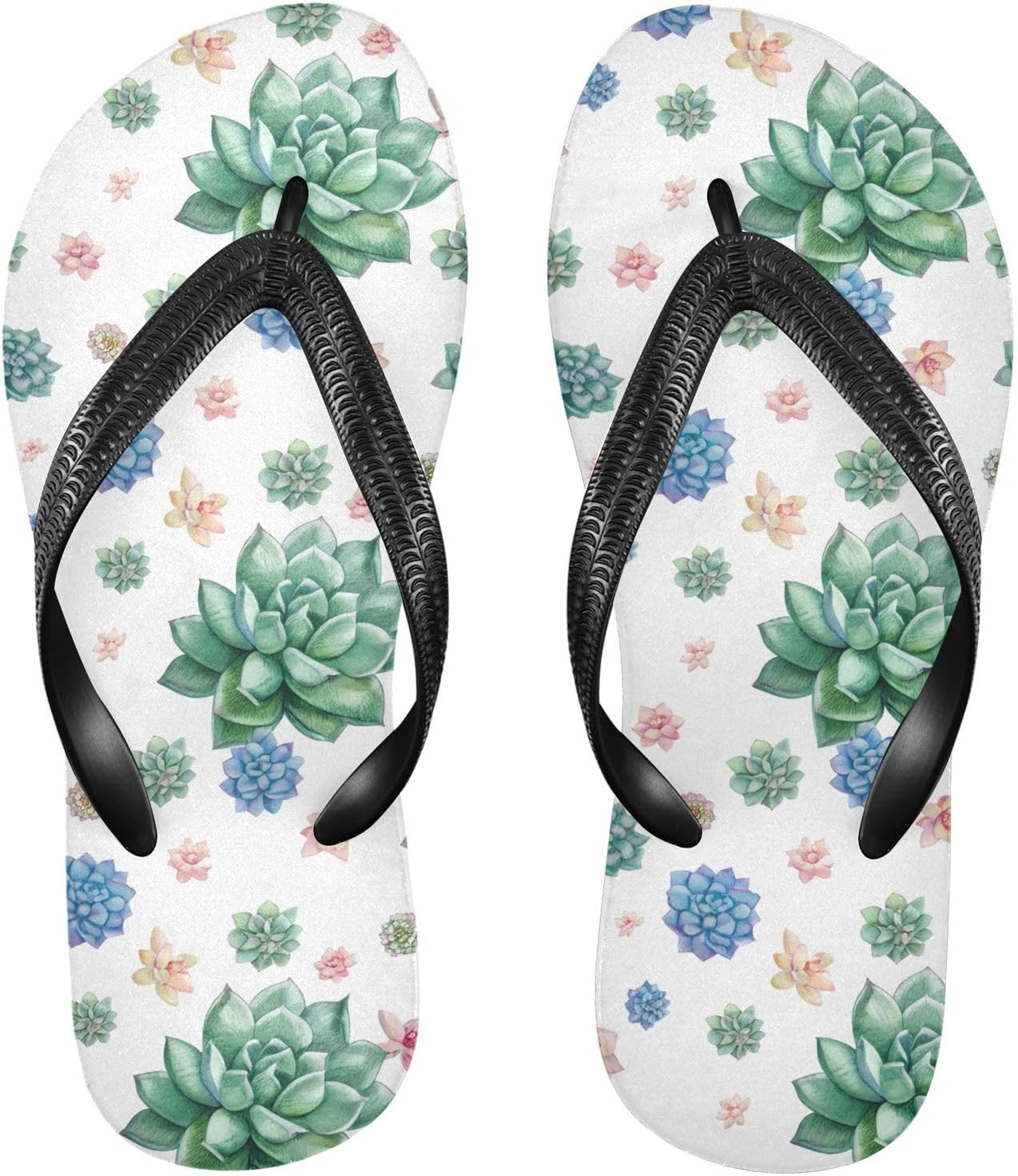 

Сандалии для пляжа с цветочным рисунком, белые шлепанцы, резиновые нескользящие летние тапочки для женщин и мужчин Sinestour