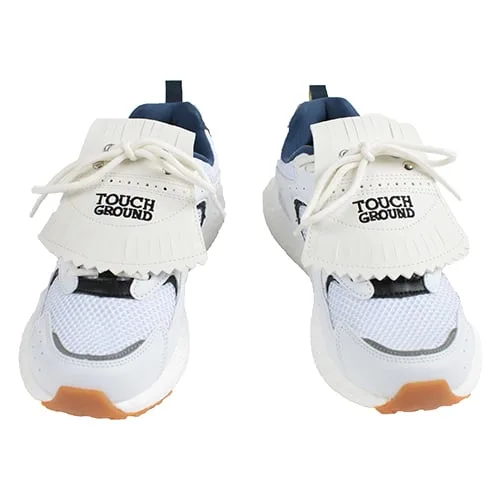 Унисекс кроссовки с кисточками Bounce Wave 90s TOUCH GROUND белые — фото 4