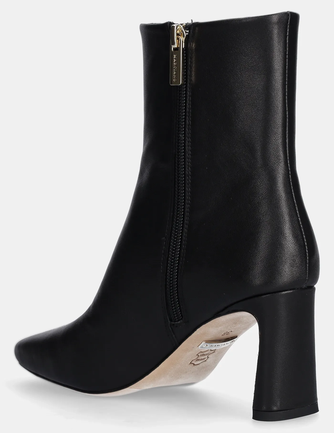Кожаные ботильоны BOOTIE EMBELLISHMENT Marciano Guess, черный — фото 4