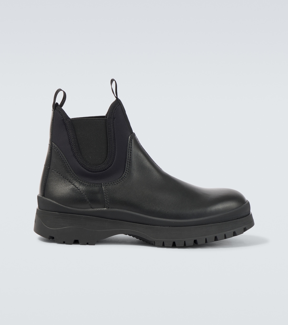 

Кожаные челси Prada, черный