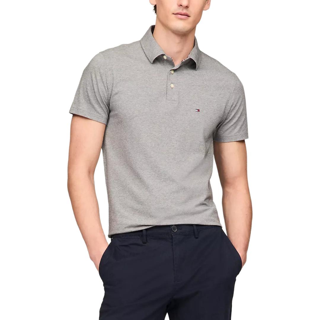 

Серая поло для мужчин Tommy Hilfiger, серый