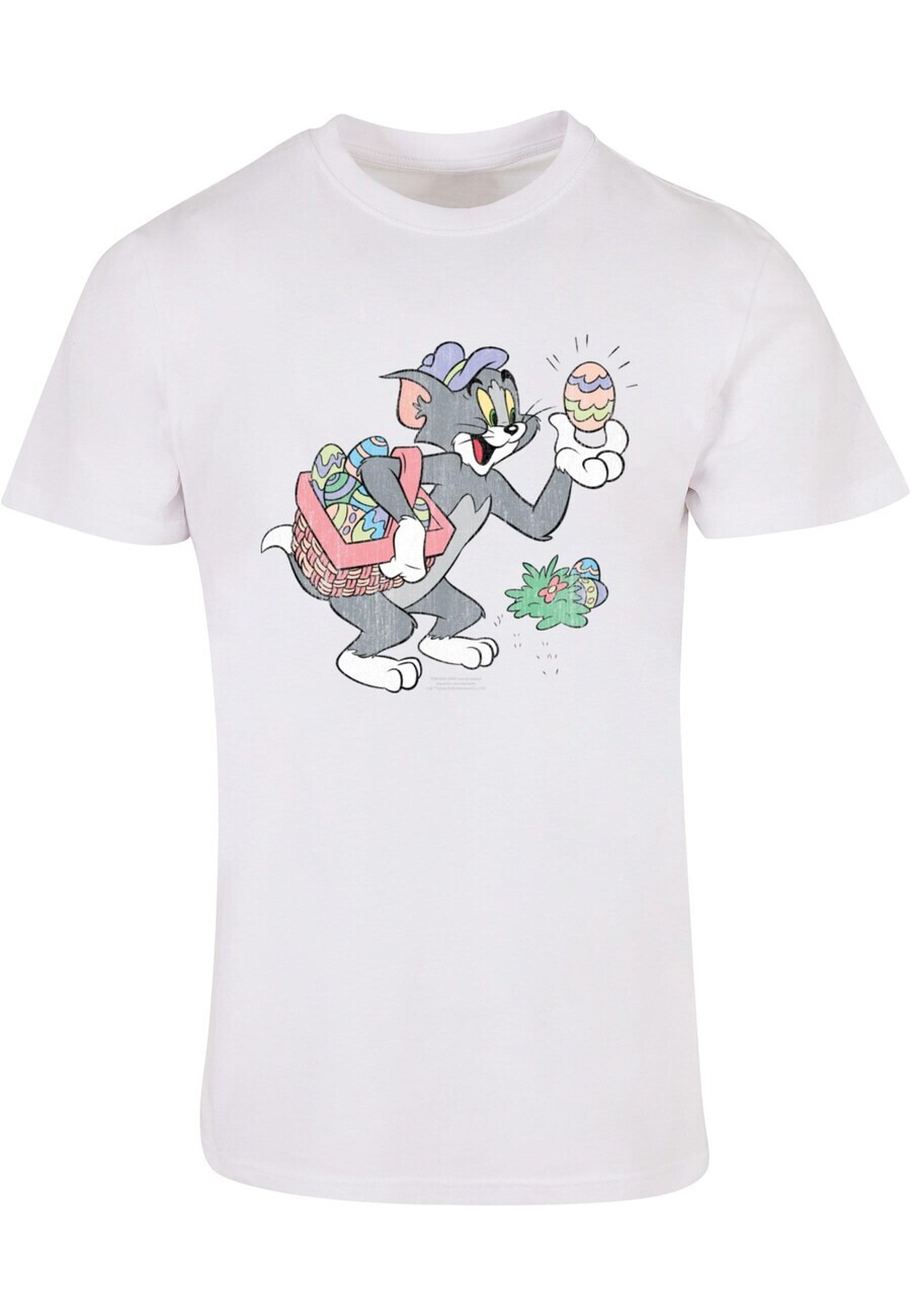 

Классическая футболка ABSOLUTE CULT Shirt Tom And Jerry - Tom Egg Hunt, белый