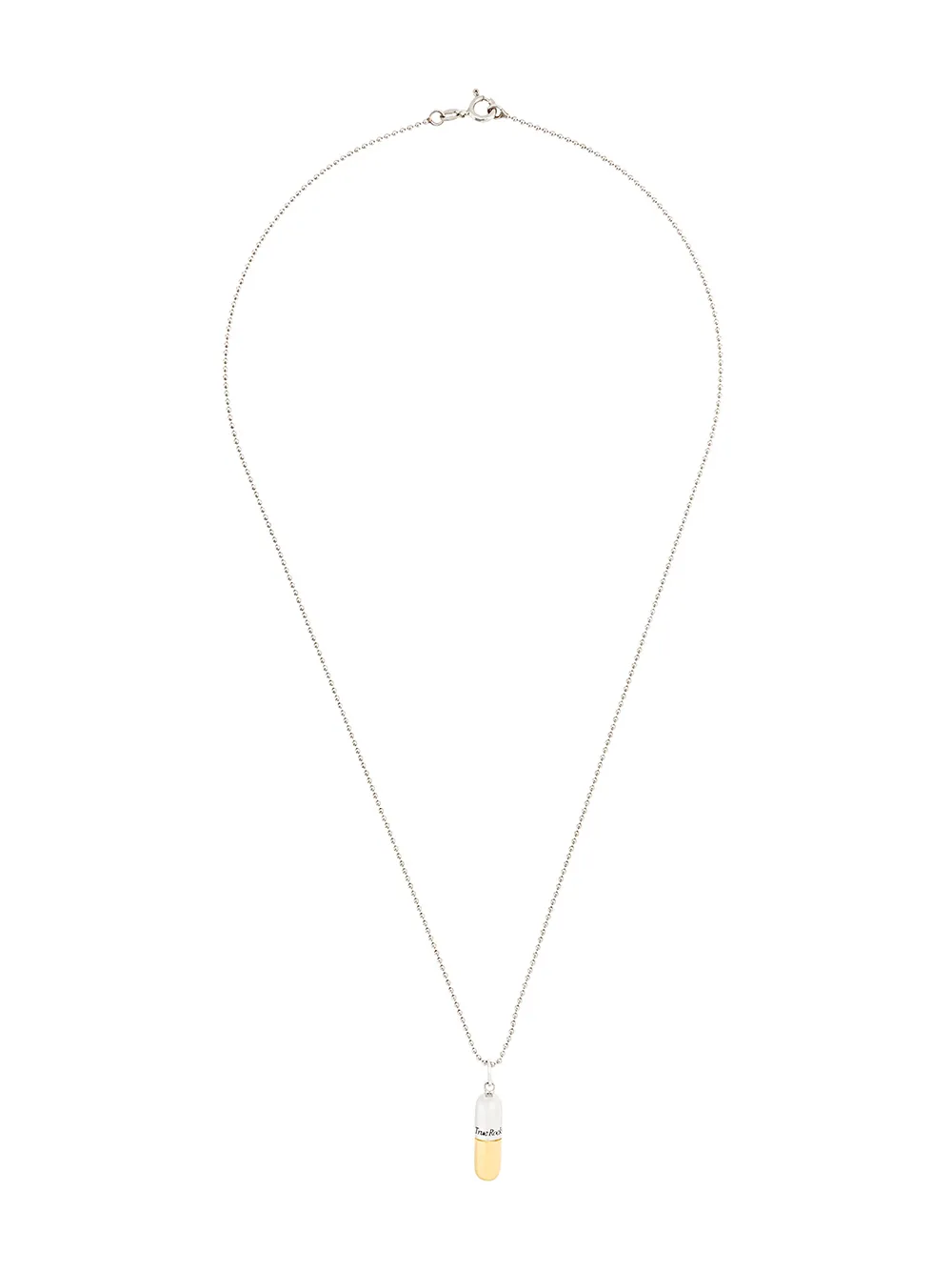 

Колье с кулоном в виде пилюли True Rocks, металлик