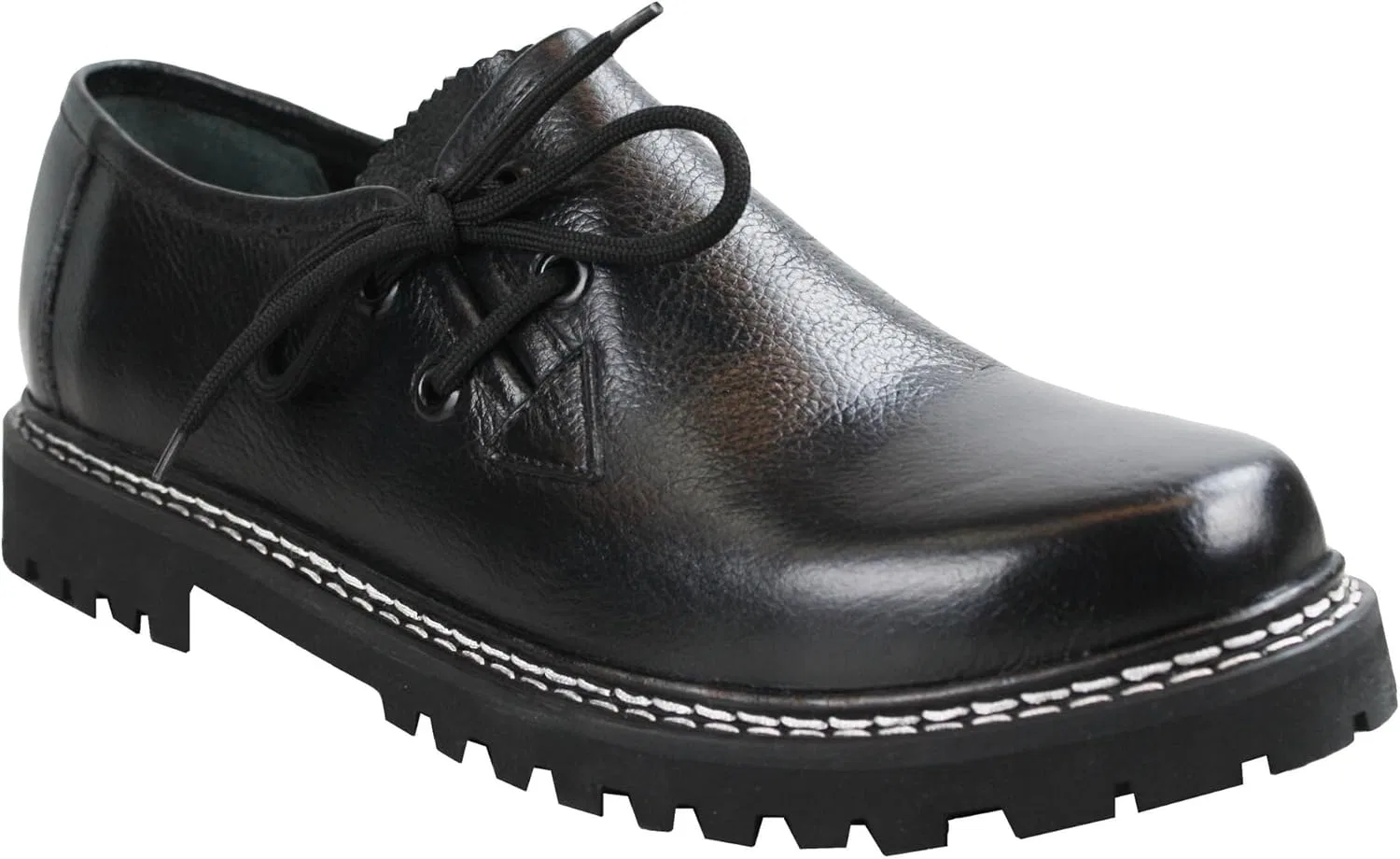Туфли German Wear Haferlschuhe Traditional Shoes Smooth Leather Original Handmade, Black — фото 3
