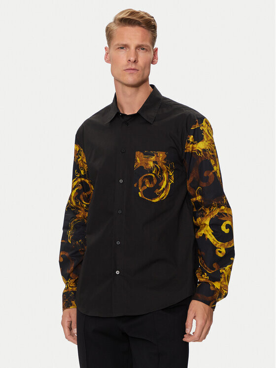 

Рубашка стандартного кроя Versace Jeans Couture, черный