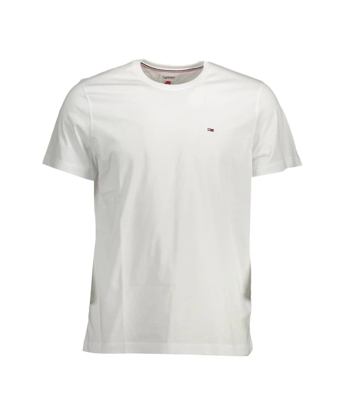 

Белая хлопковая футболка с логотипом Tommy Hilfiger, белый