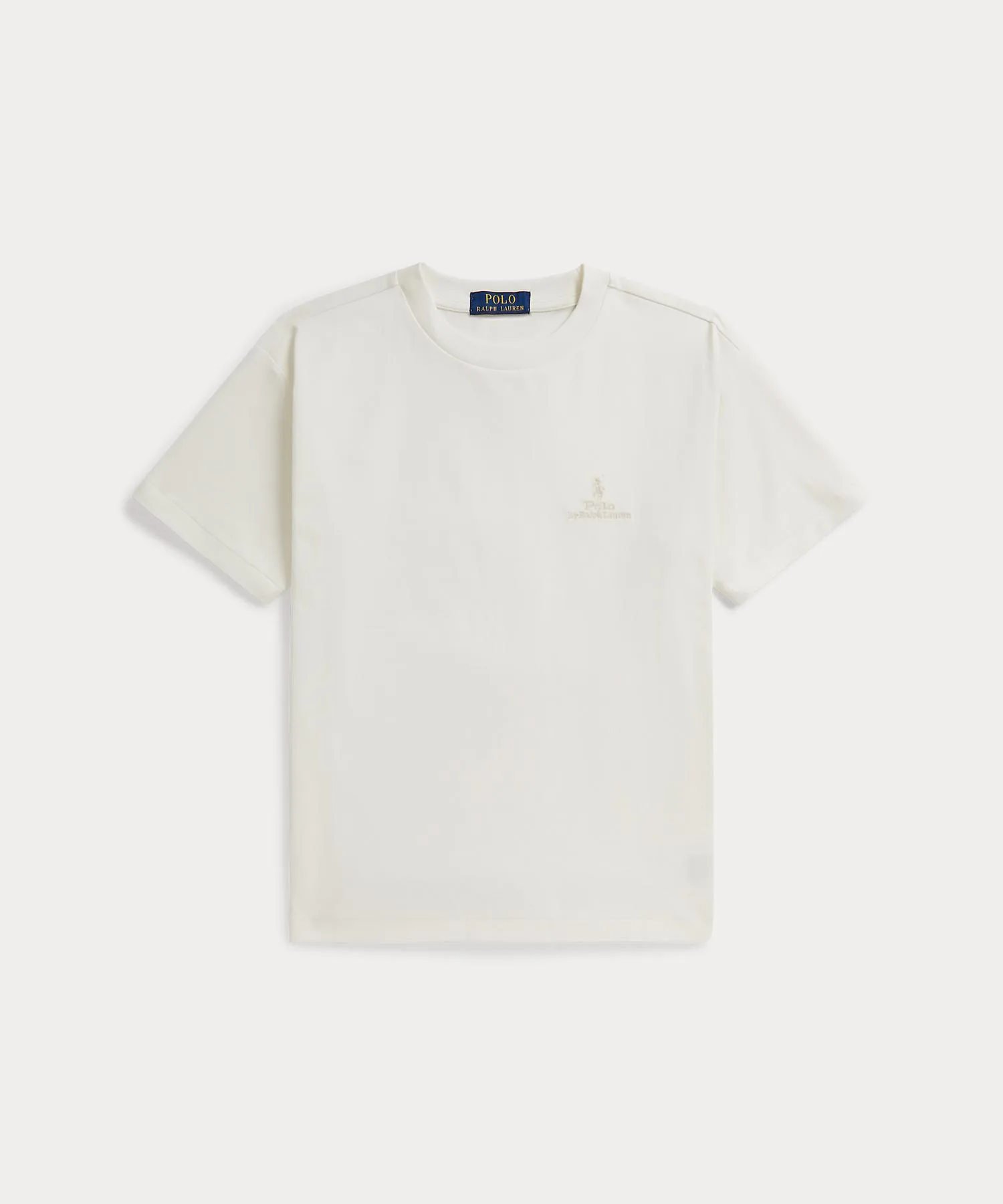 Детская футболка oversize из хлопка Big Fit POLO RALPH LAUREN CHILDRENSWEAR белая — фото 2