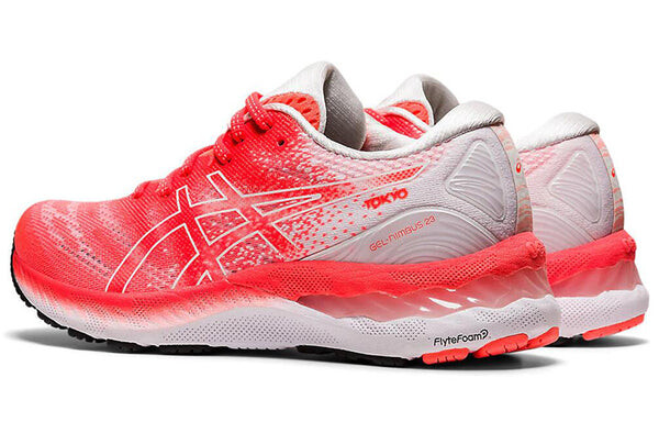 Кроссовки гель нимбус 23 Asics, красный — фото 4
