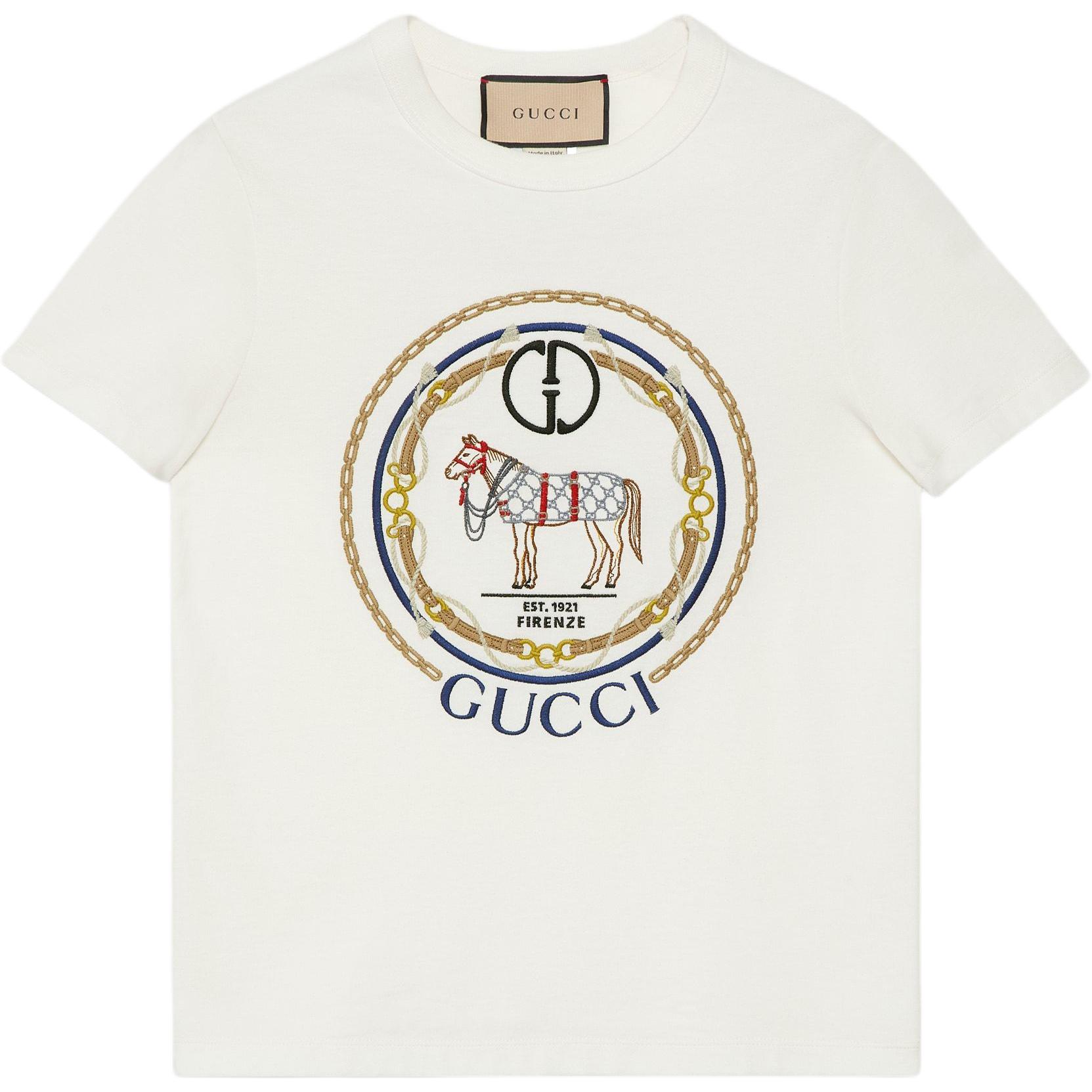 

Футболка из хлопкового джерси с принтом Interlocking G GUCCI, экрю, Белый, Футболка из хлопкового джерси с принтом Interlocking G GUCCI, экрю