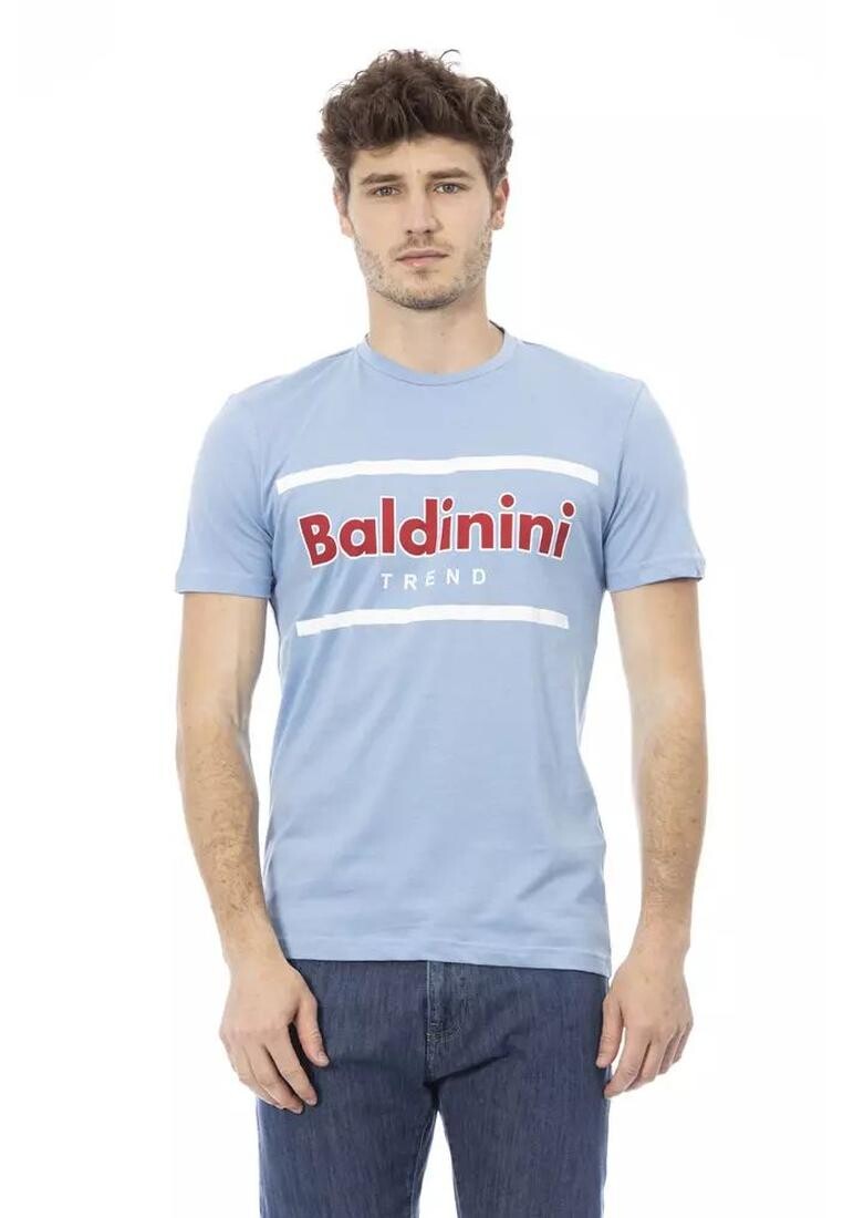 

Футболка с короткими рукавами и принтом Baldinini Trend, голубой