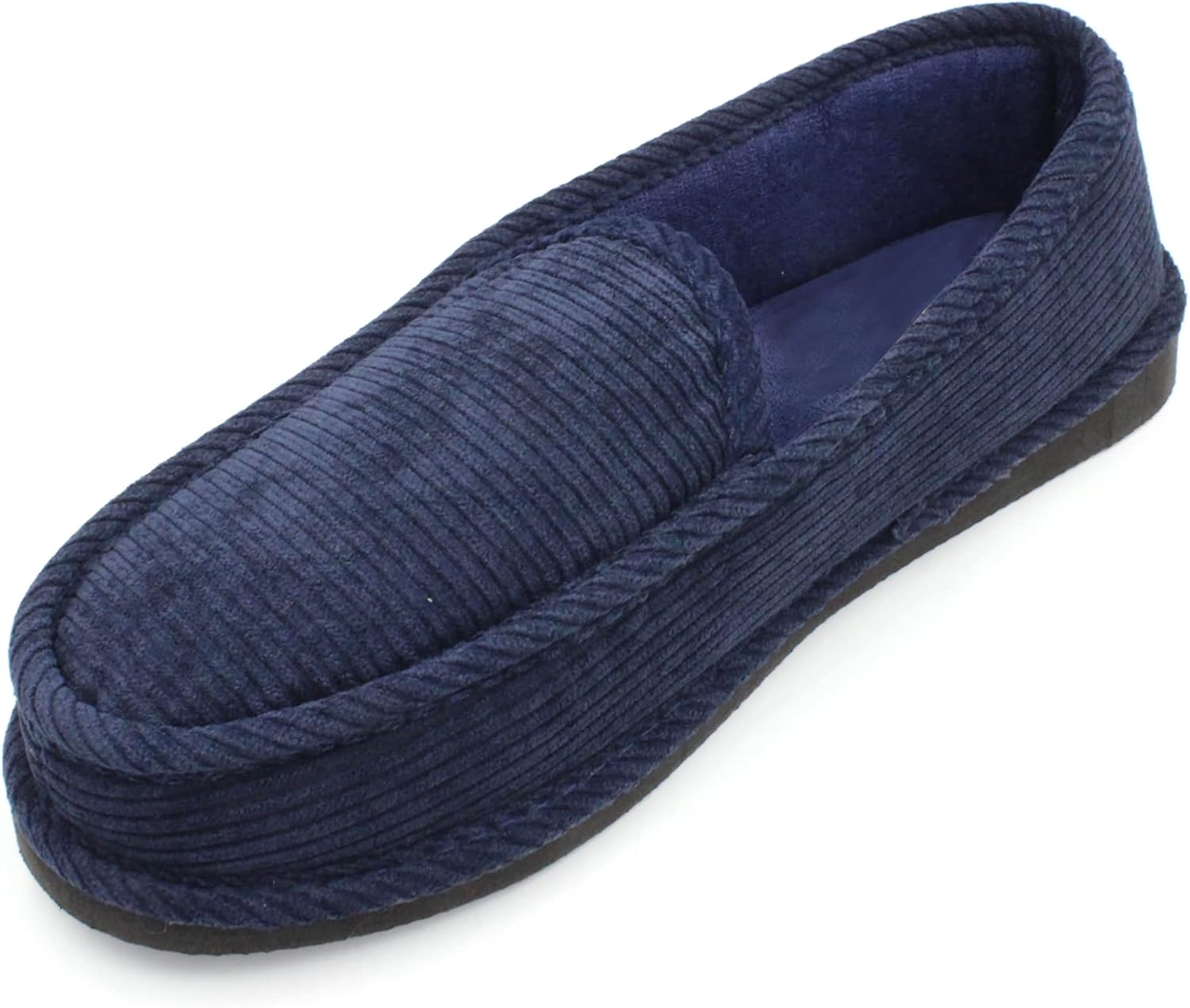 

Яркие мужские домашние тапочки из вельвета Bright, темно-синий