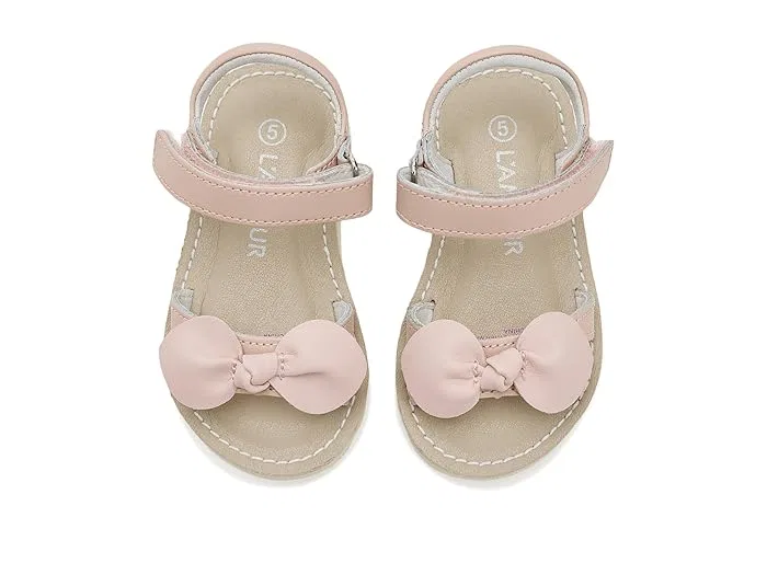 Сандалии с бантом Leigh L'Amour Shoes Kids, Pink — фото 3