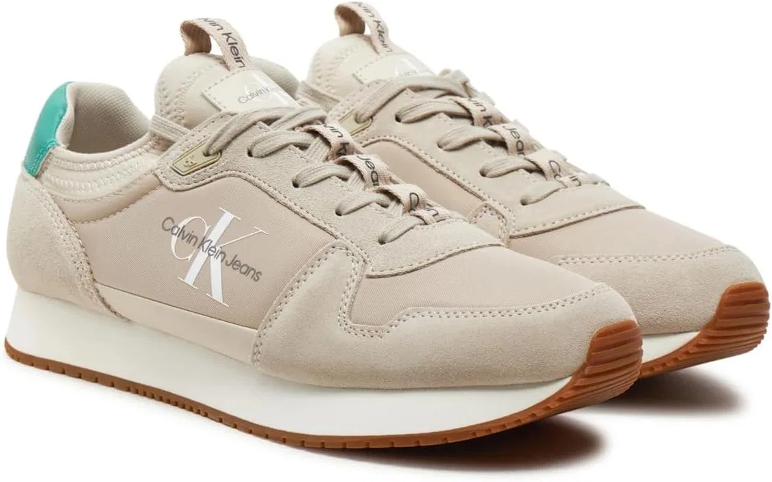 Мужские кроссовки для бега Calvin Klein, Green Eggshell Bahama Green — фото 2