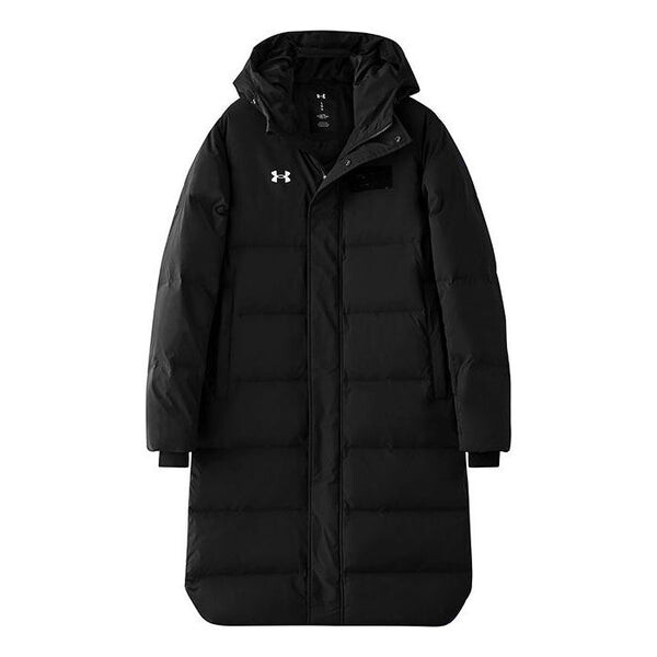 

Куртка long puffer jacket 'black' Under Armour, черный