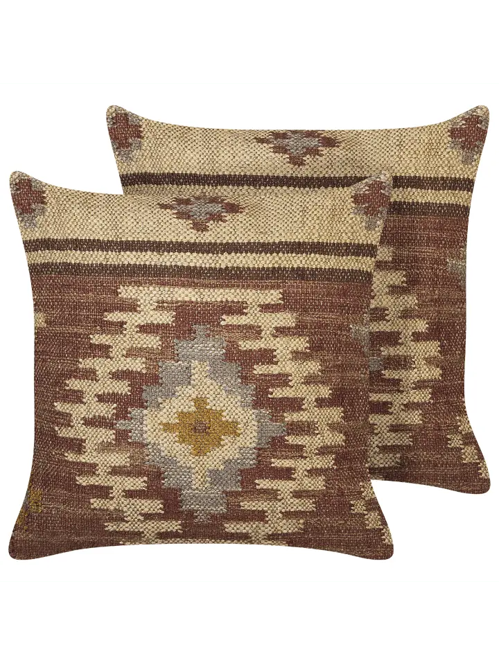 

Декоративная подушка Beliani 2er Set Deko BEEL, цвет bunt/rot/beige