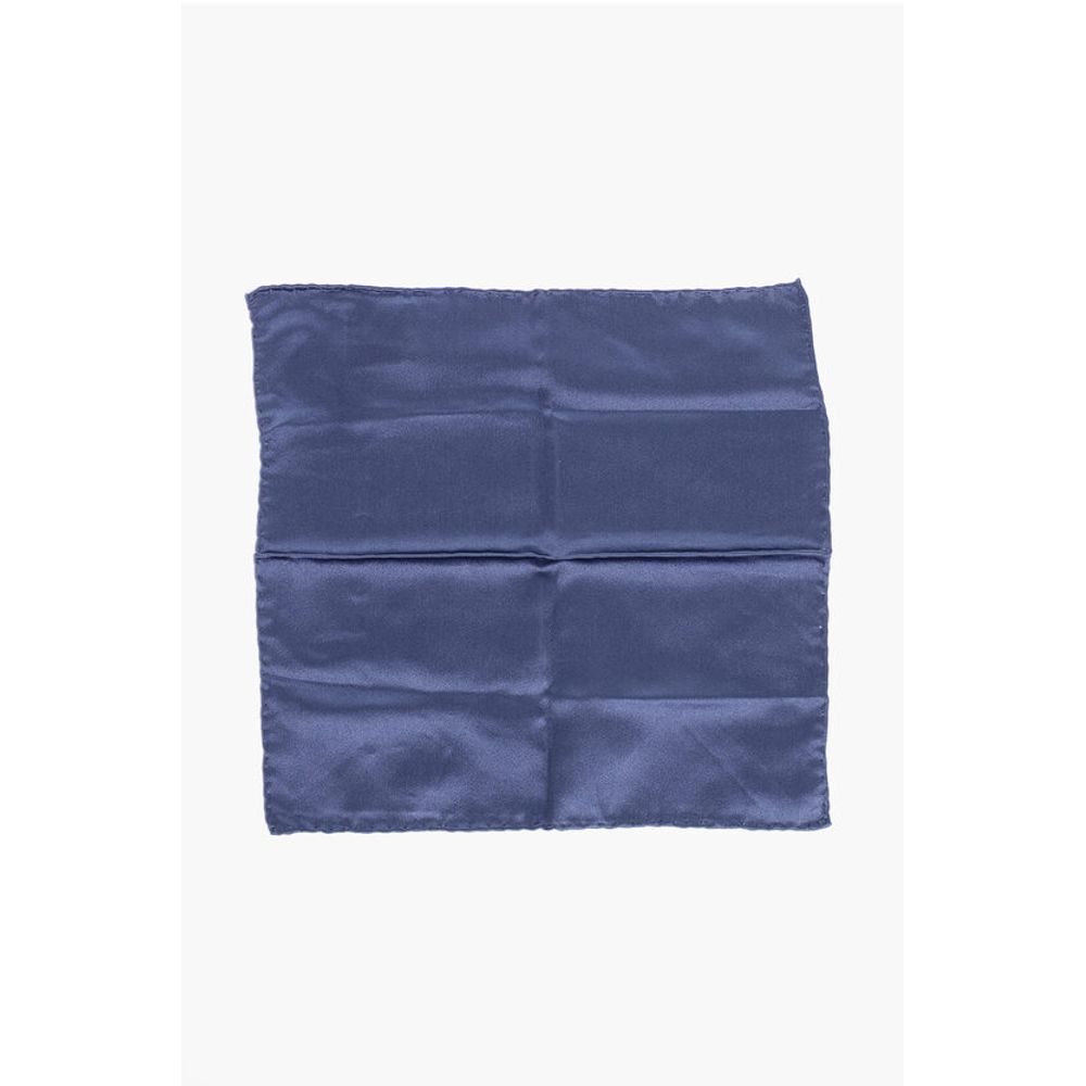 

Карманный платок из шелкового атласа Corneliani, синий
